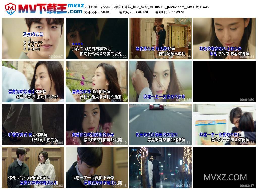 青岛华子-漂亮的妹妹_国语_流行_MD105952